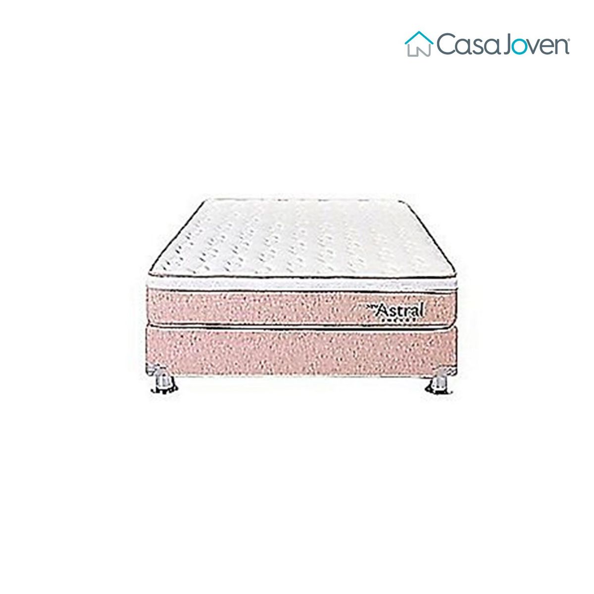 CASA JOVEN - Cama Astral Pocket 1.5 Plz