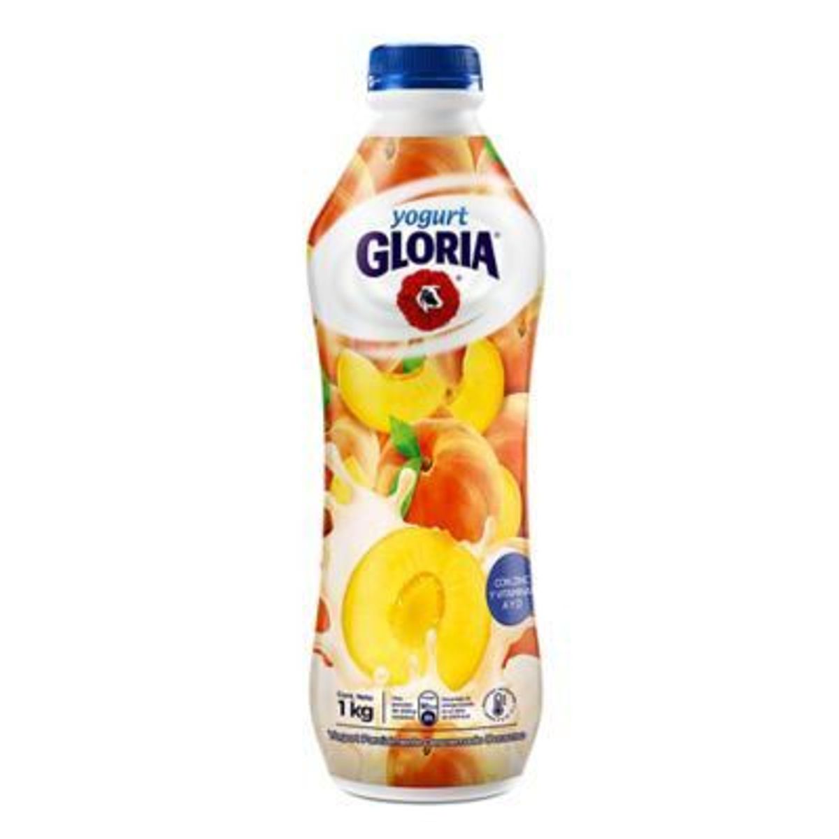 GLORIA - Yogurt Gloria Durazno Botella 1 Kg