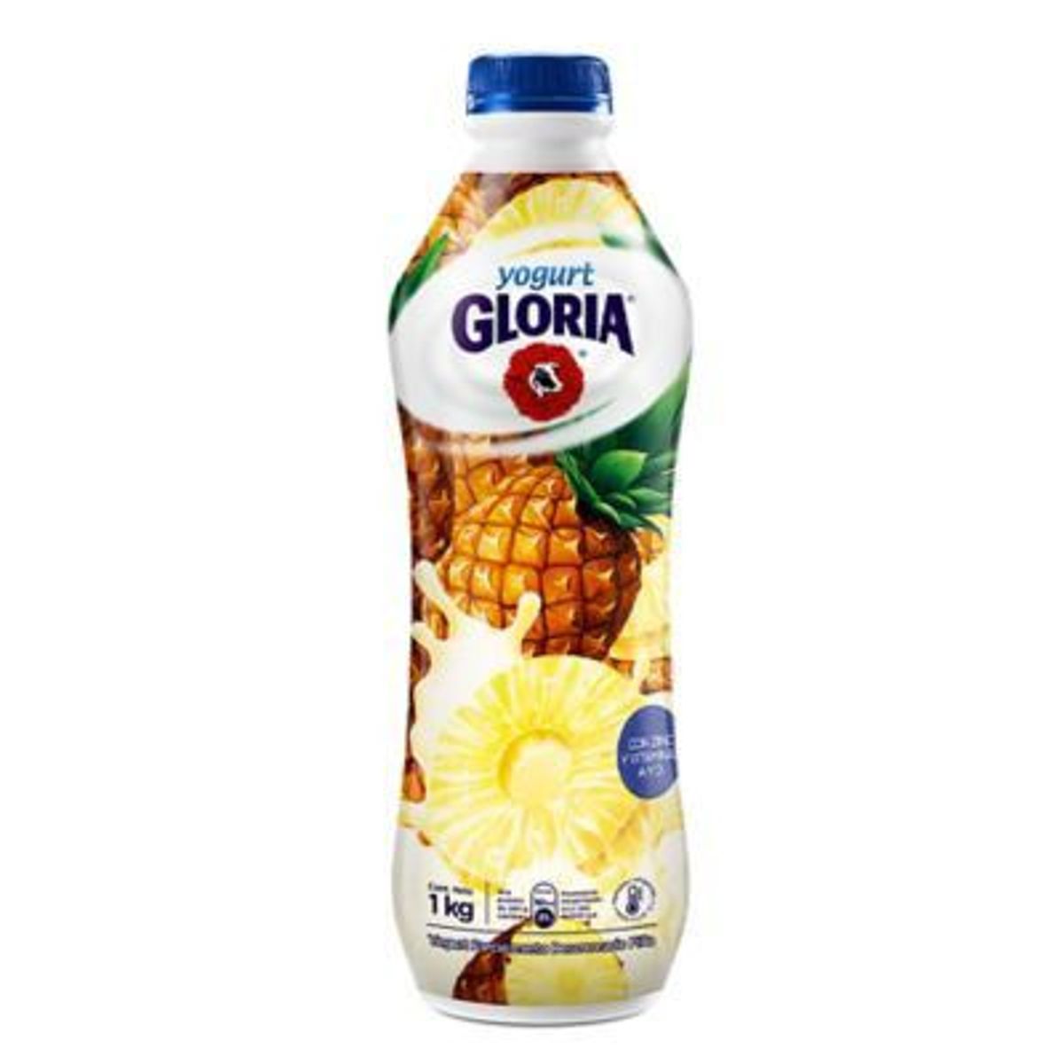 GLORIA - Yogurt Gloria Piña Botella 1 Kg