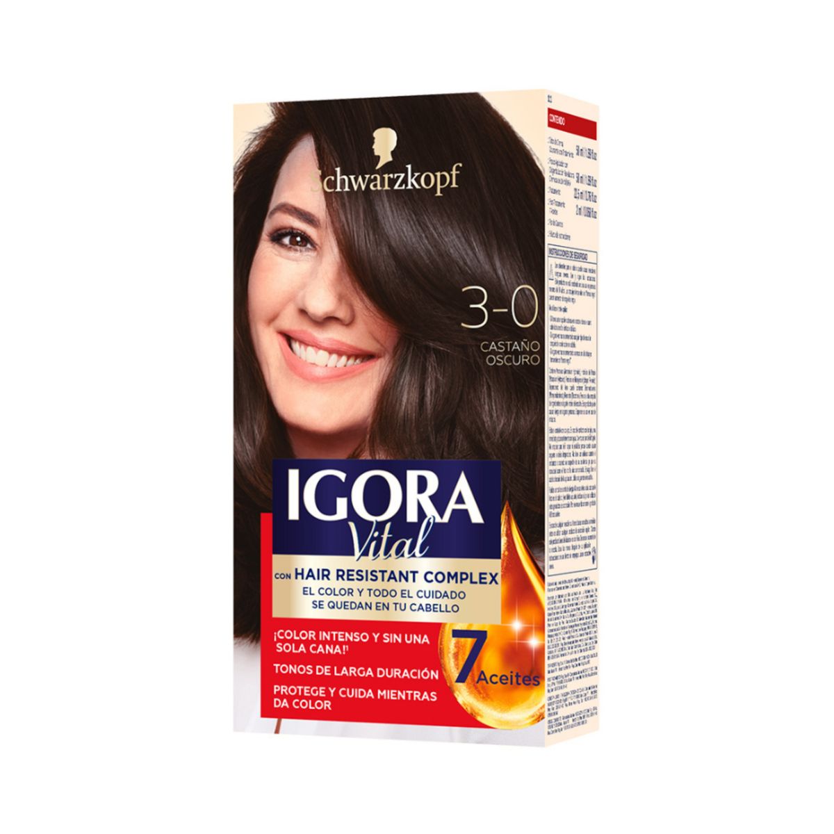 IGORA VITAL - Tinte Castaño Oscuro 3.0 Igora Vital