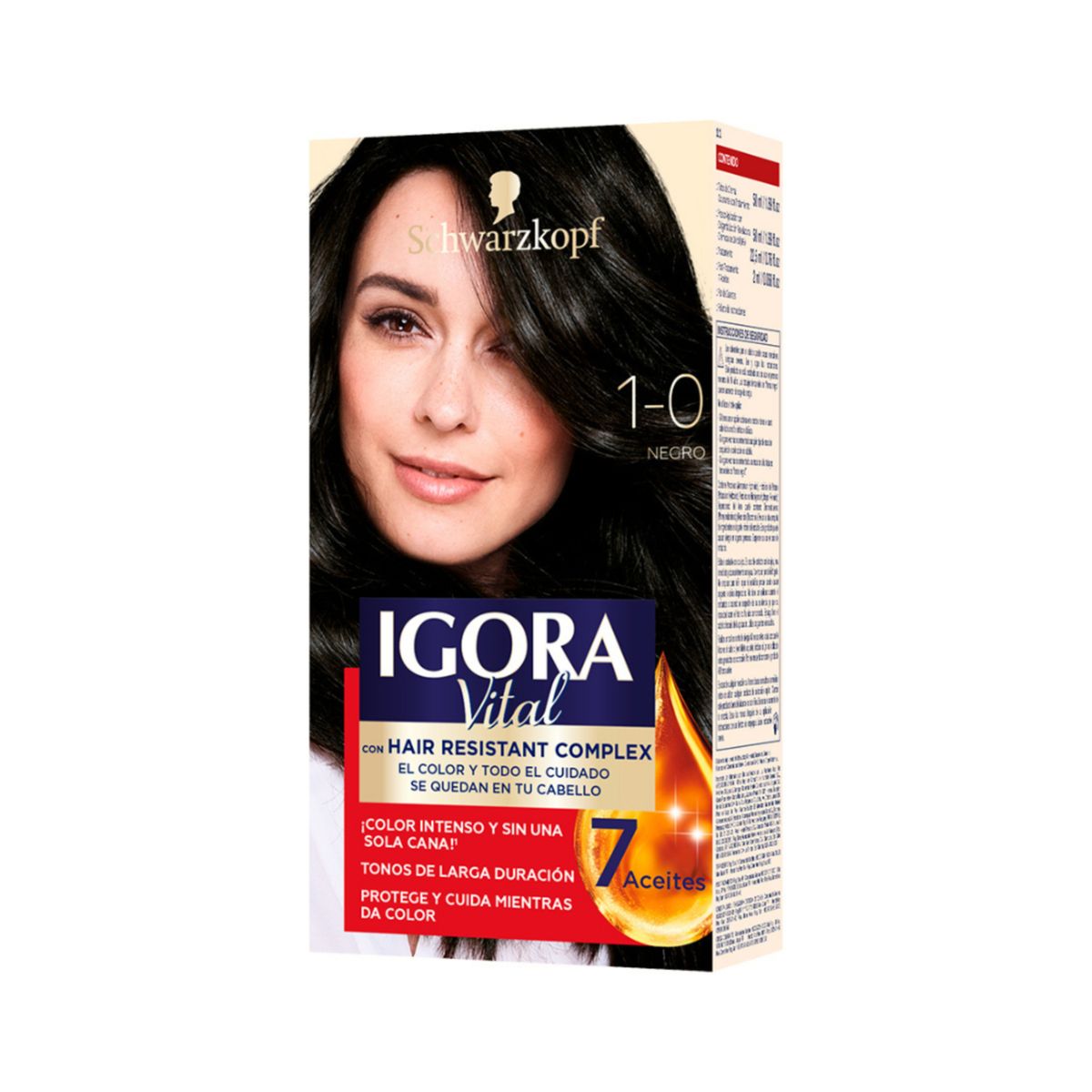 IGORA VITAL - Kit Tinte Igora Vital 1-0 Negro