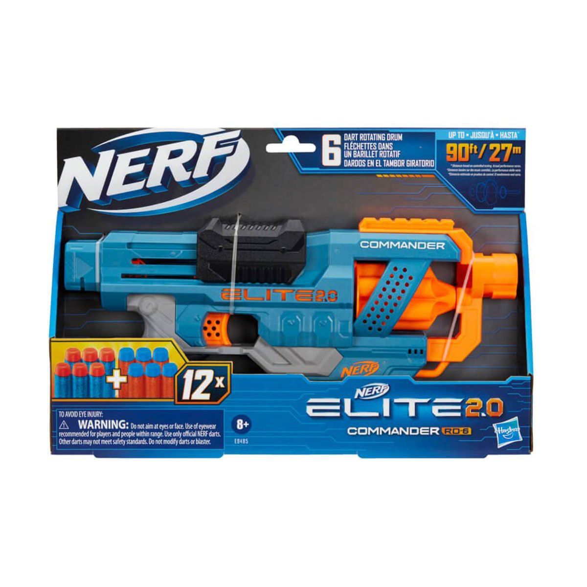 NERF - Lanzador Nerf Elite 2.0 Commander Rd-6