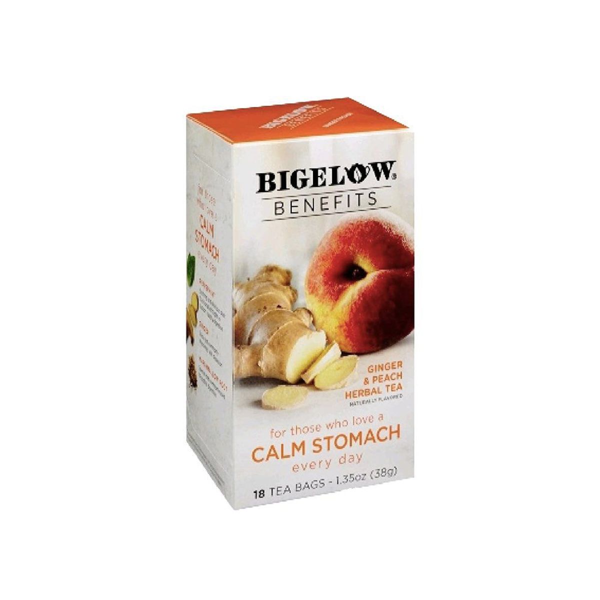BIGELOW - Infusión Herbal Bigelow Jengibre y Melocotón Caja 18 Sobres