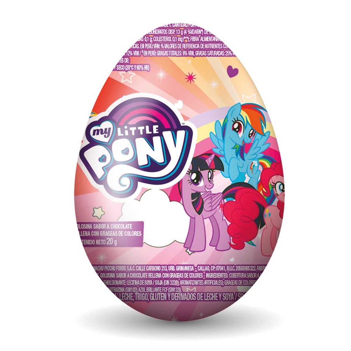 MY LITTLE PONY - Huevo Chocolate My Little Pony Empaque 20 g