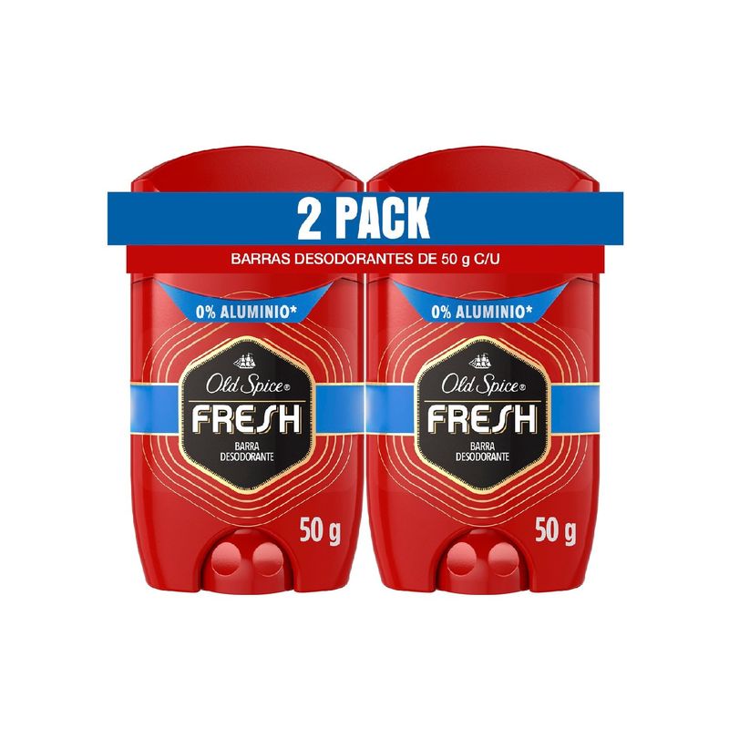 OLD SPICE - Desodorante Old Spice Barra Fresh Pack 2 Envases 50 g