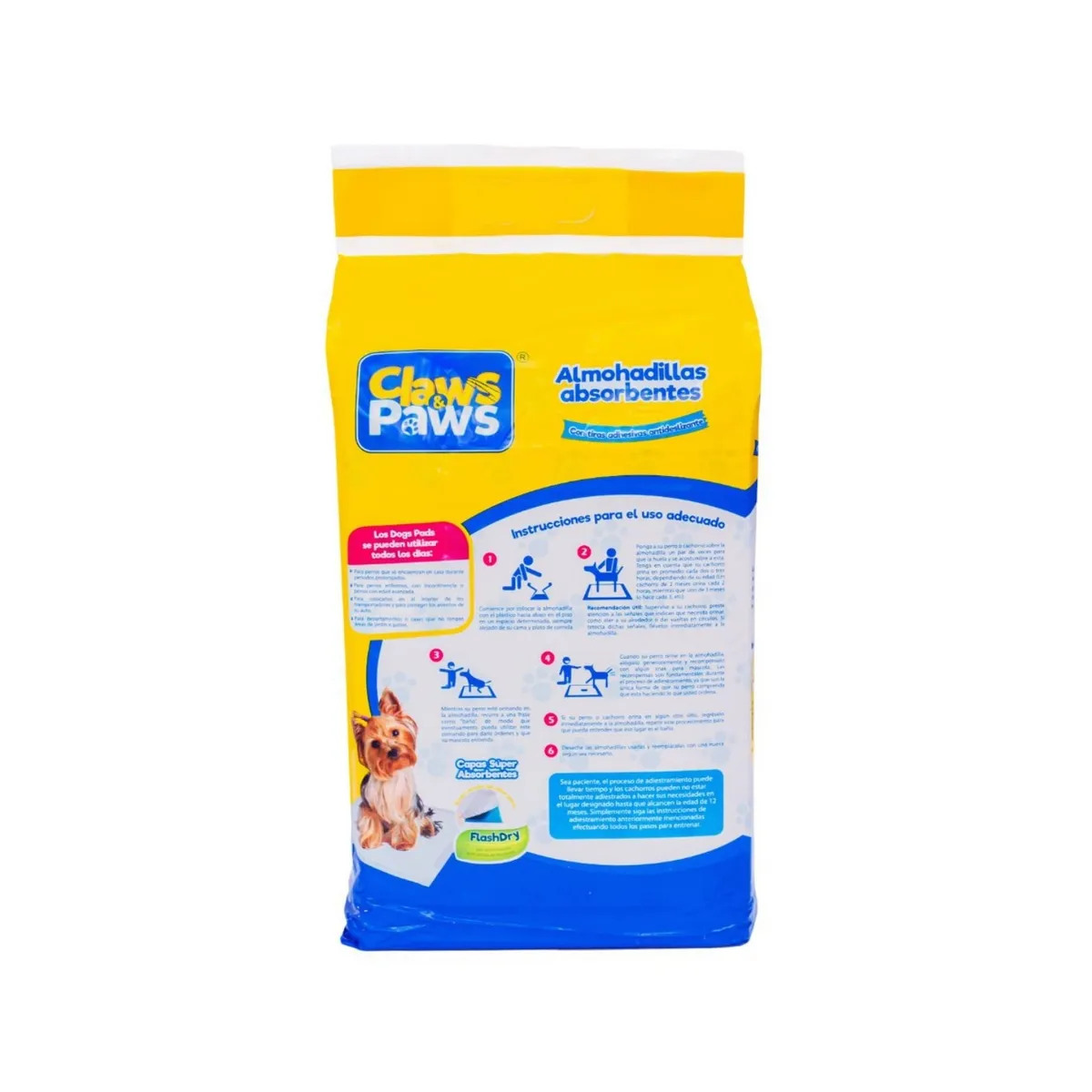 CLAWS PAWS - Paños de Entrenamiento Perro Claws Paws Empaque 30 Und