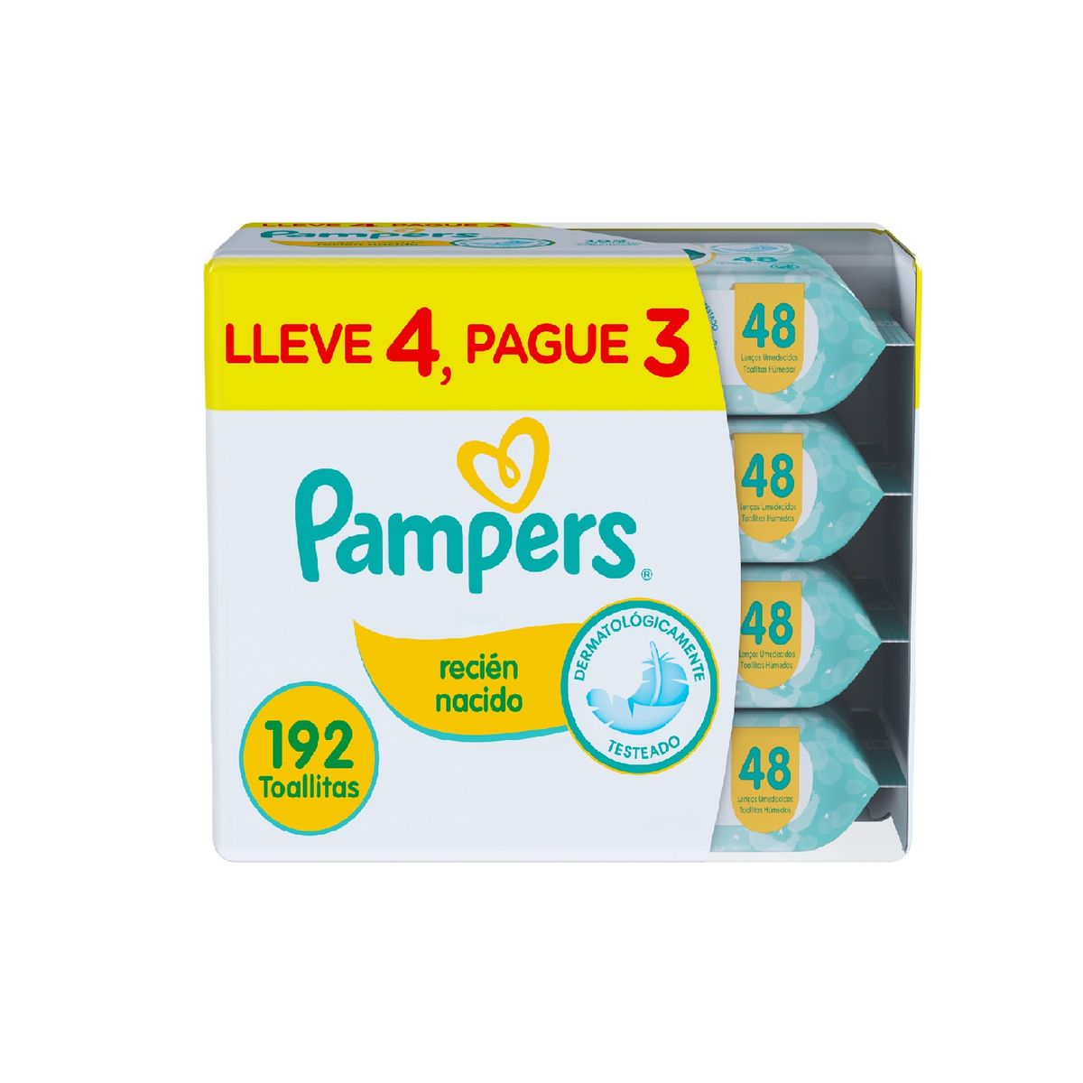 PAMPERS - Toallitas Húmedas Pampers Recién Nacido Empaque 192 Und