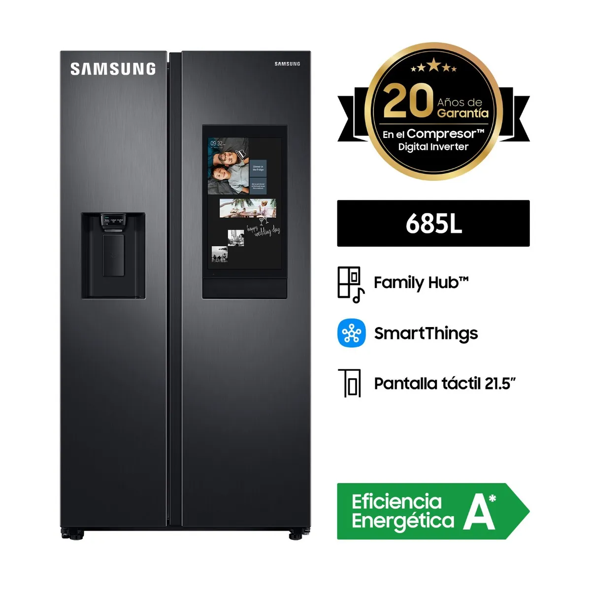 SAMSUNG - Refrigeradora Family Hub 685 L