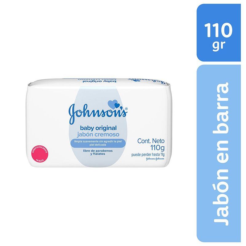 JOHNSONS BABY - Jabón Johnsons Baby Barra Original Empaque 110 g