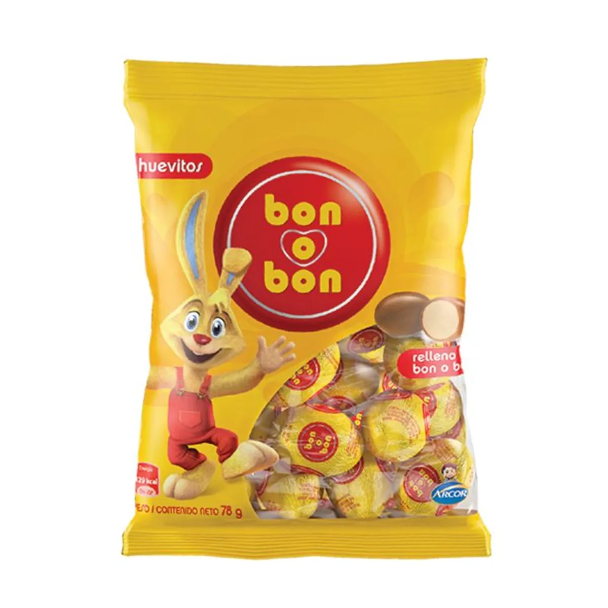 BON O BON - Huevito Bon O Bon con Leche Bolsa 78 g