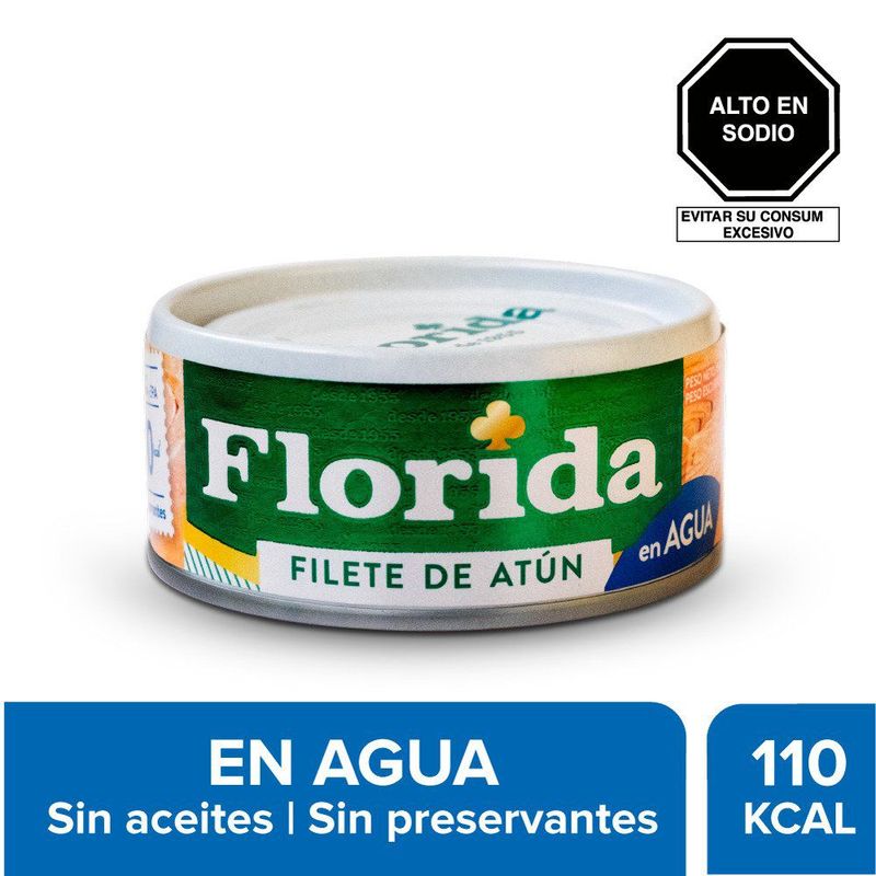 FLORIDA - Filete de Atún Florida en Agua y Sal Lata 140 g