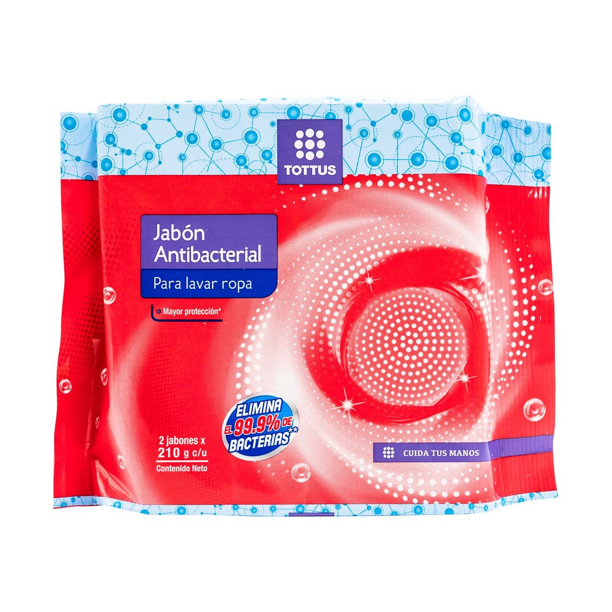 TOTTUS - Jabón Antibacterial Tottus Empaque 2 Und