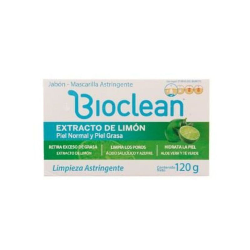 BIOCLEAN - Jabón Bioclean Extr Limón Piel Nor Gsa Caja X 120G