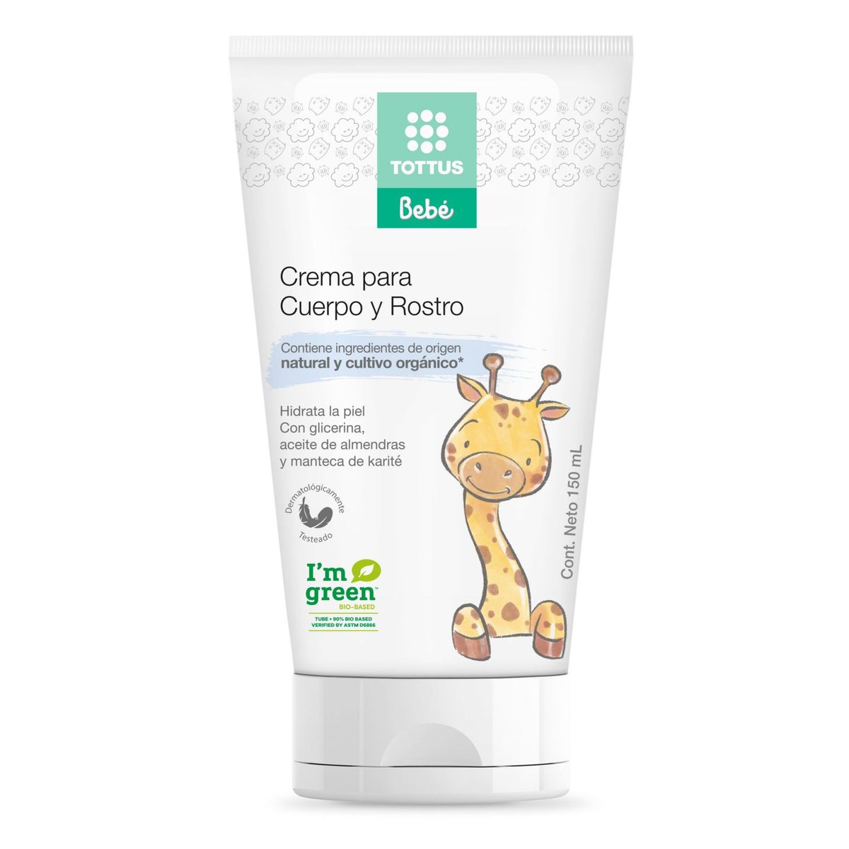 TOTTUS - Crema Corporal para Bebé Tottus Envase 150 mL