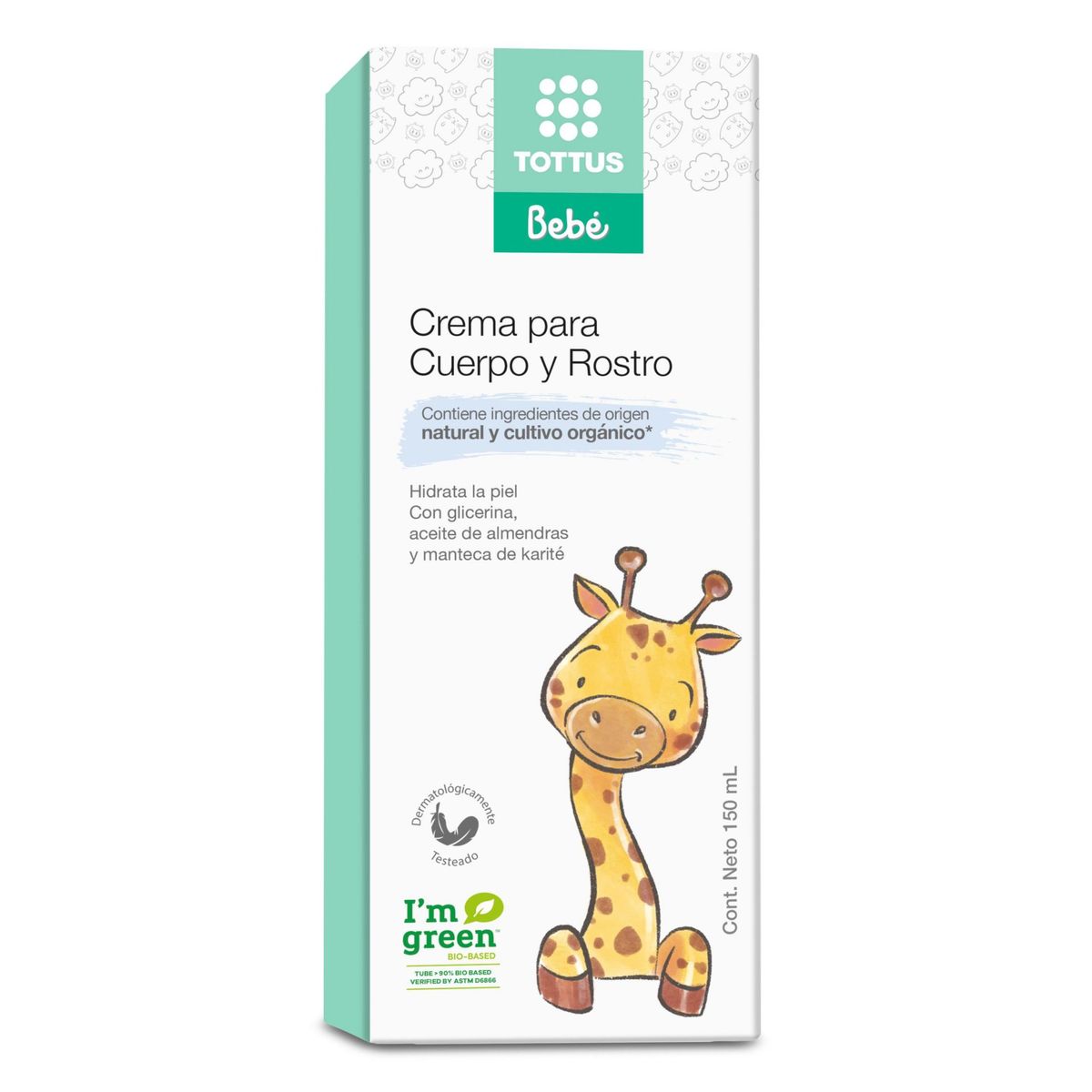 TOTTUS - Crema Corporal para Bebé Tottus Envase 150 mL