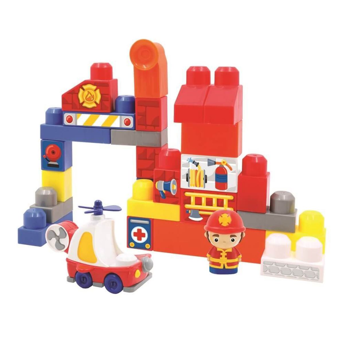 HAPPY LINE - Bloques Maxi Bombero 32 Pzas