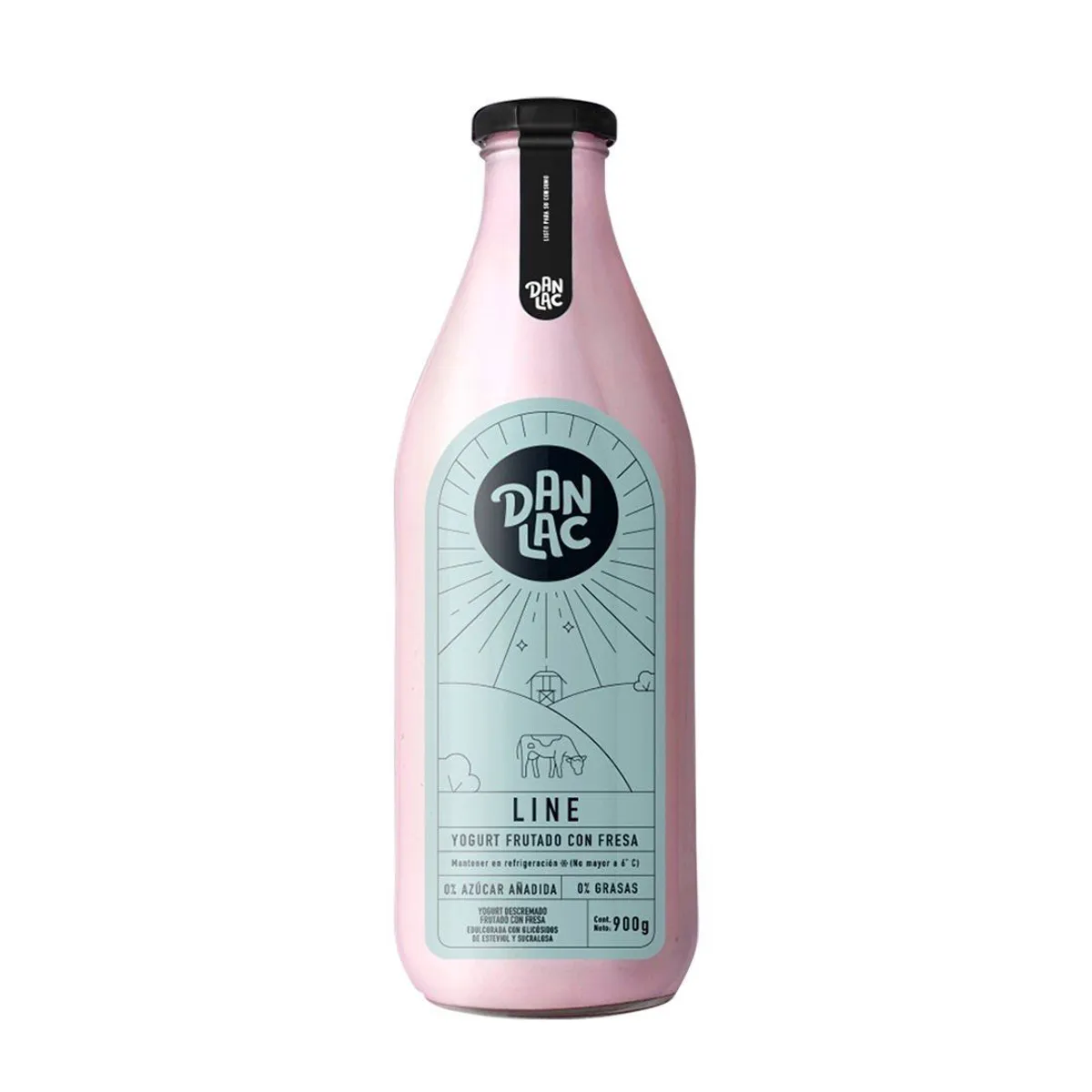 DANLAC - Yogurt Frutado Danlac Line Fresa Botella 900 g