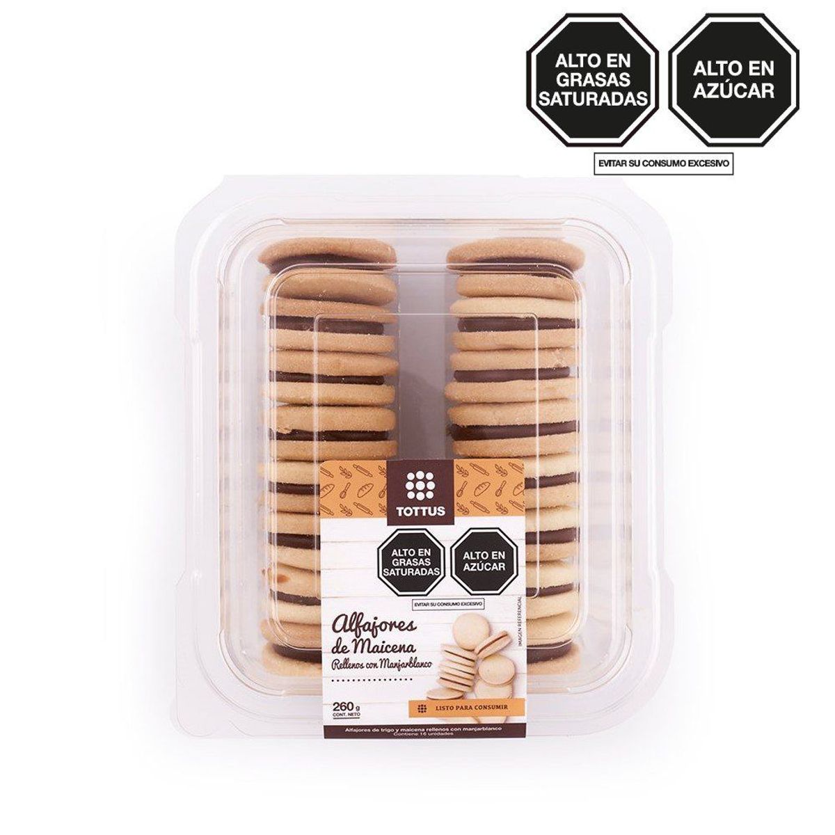 TOTTUS - Alfajores Relleno Con Manjar