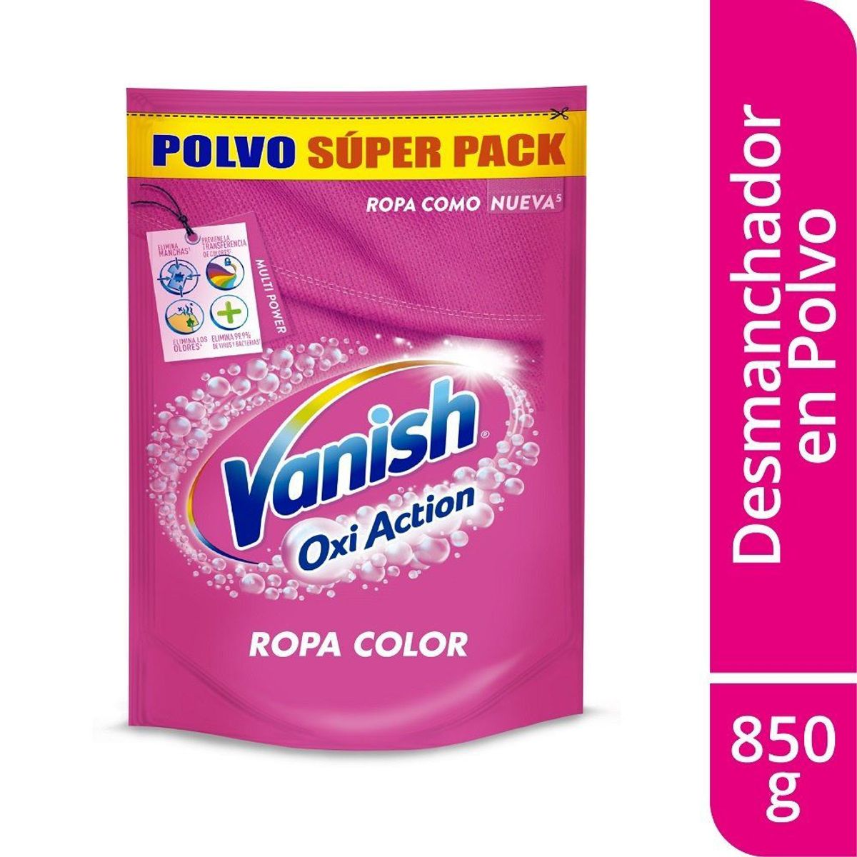 VANISH - Quitamanchas en Polvo Vanish Ropa Color Doypack 850 g