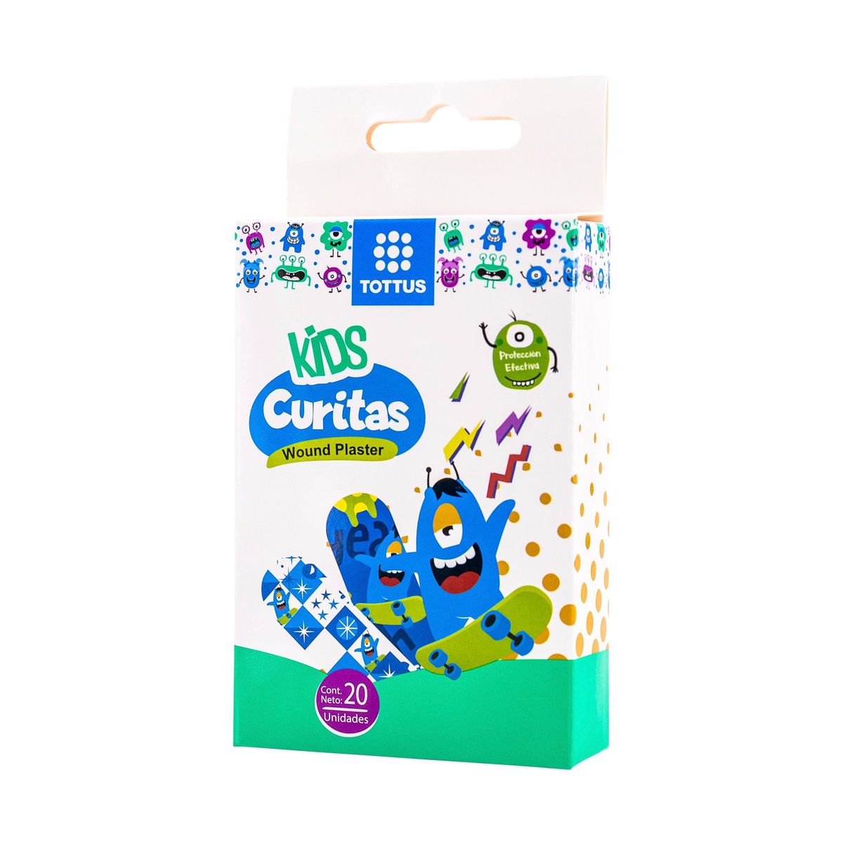 TOTTUS - Curitas Infantiles para Niño Tottus Caja 20 Und