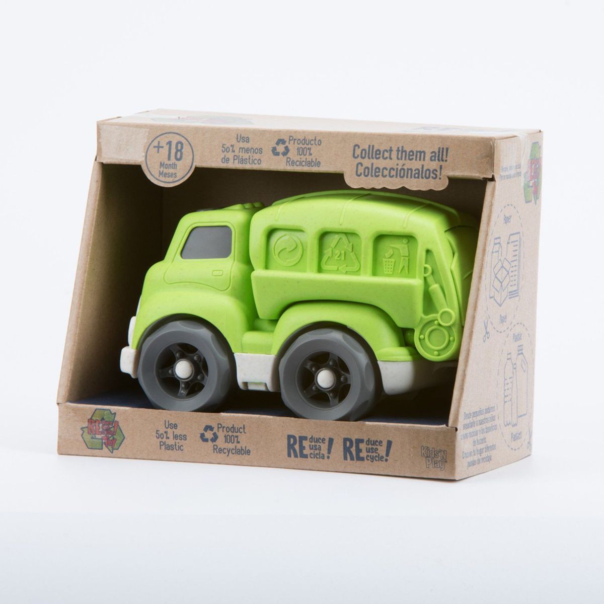 KIDS - Eco Camión Reciclaje Preescolar 18 cm