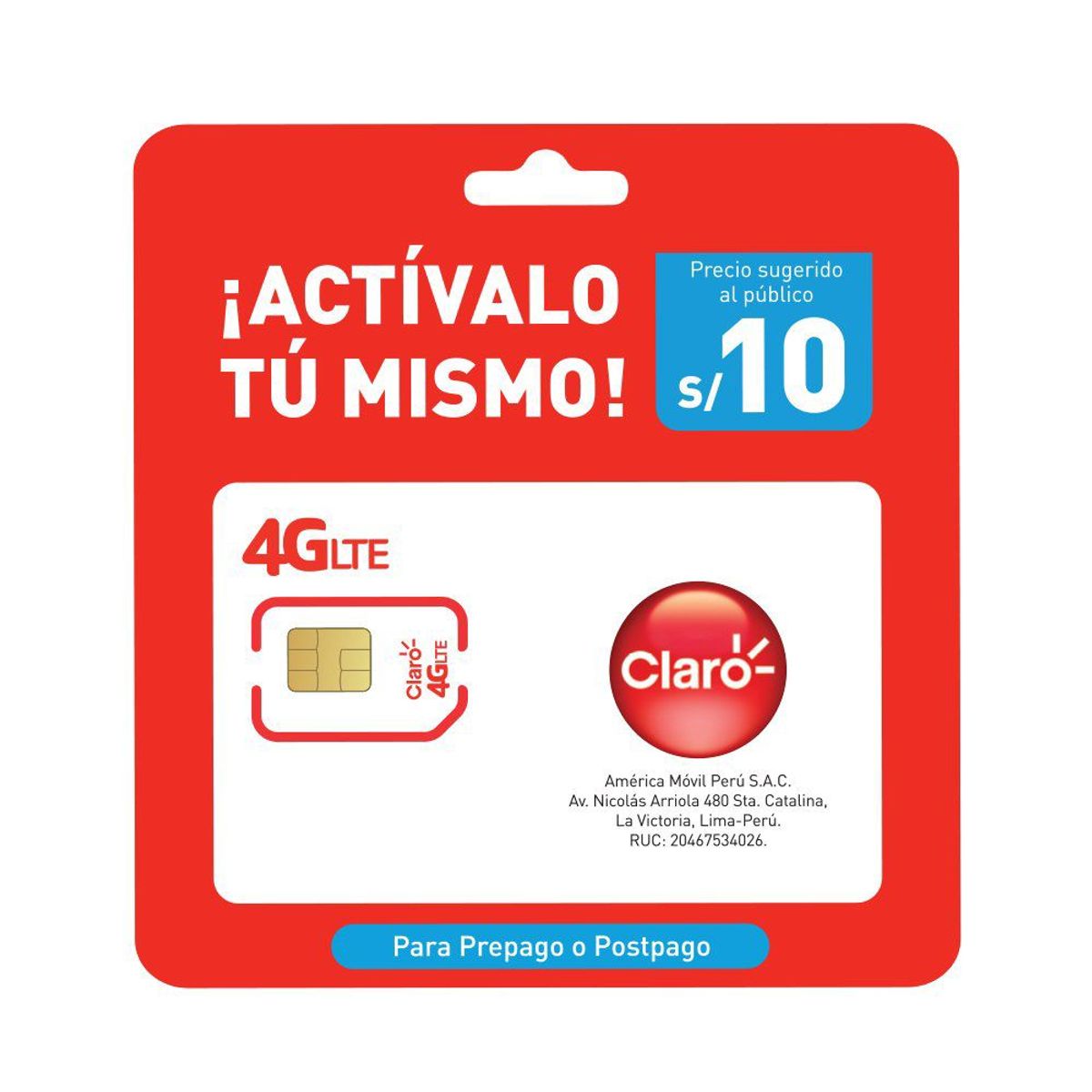 CLARO - CHIP CLARO PRE POST