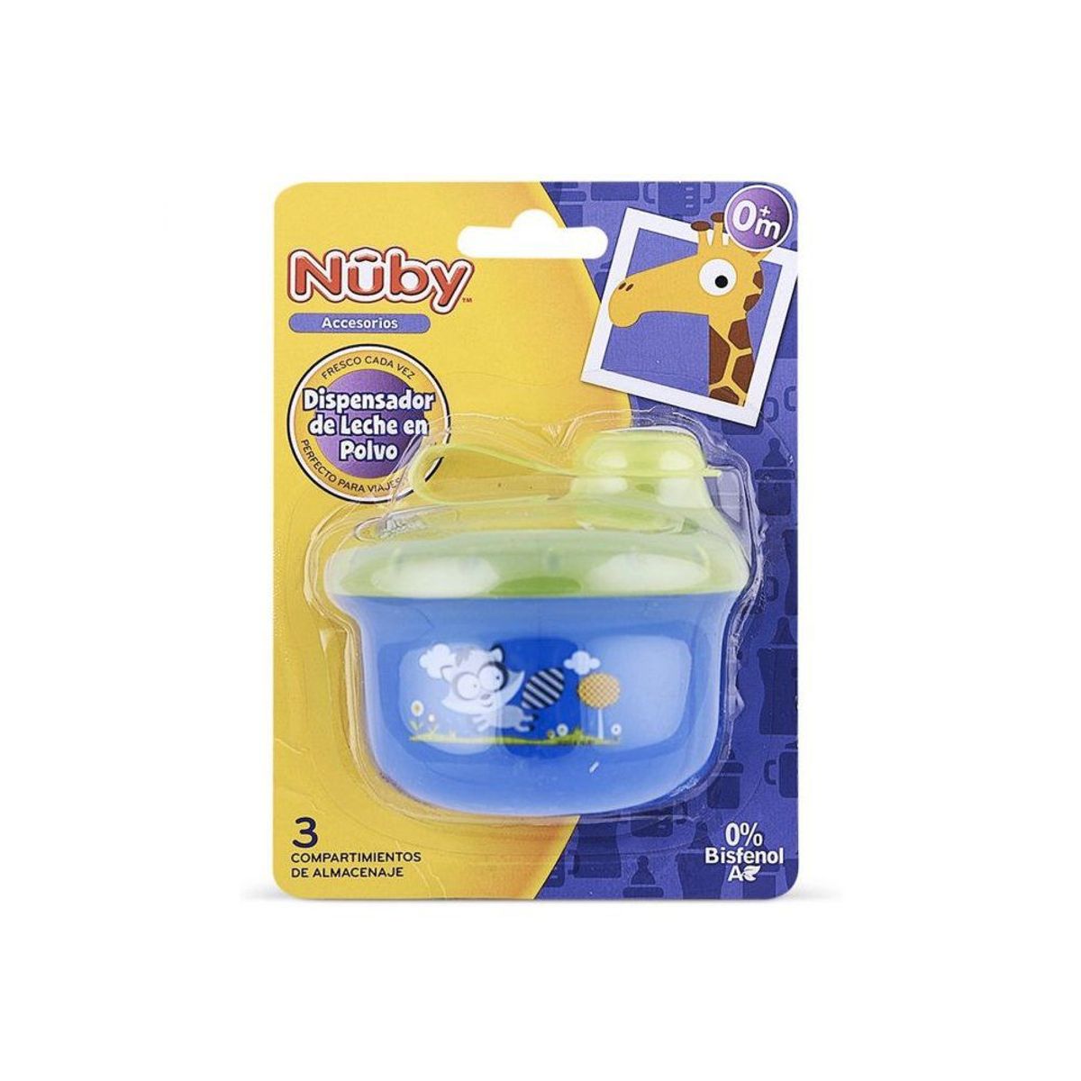 NUBY - Dispensador de Leche Nuby con 3 Compartimentos