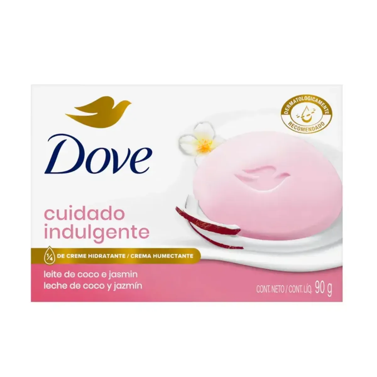 DOVE - Jabón de Tocador Dove Leche de Coco y Jazmín Empaque 90 g