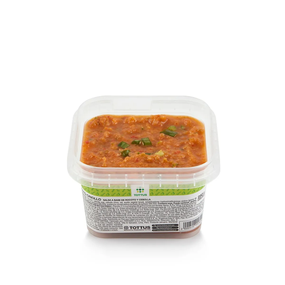 TOTTUS ORIGENES - Rocoto Criollo Tottus 250 Gr