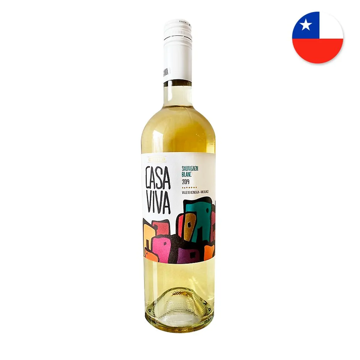 TOTTUS - Vino Blanco Casa Viva Tottus Sauvignon Botella 750 mL
