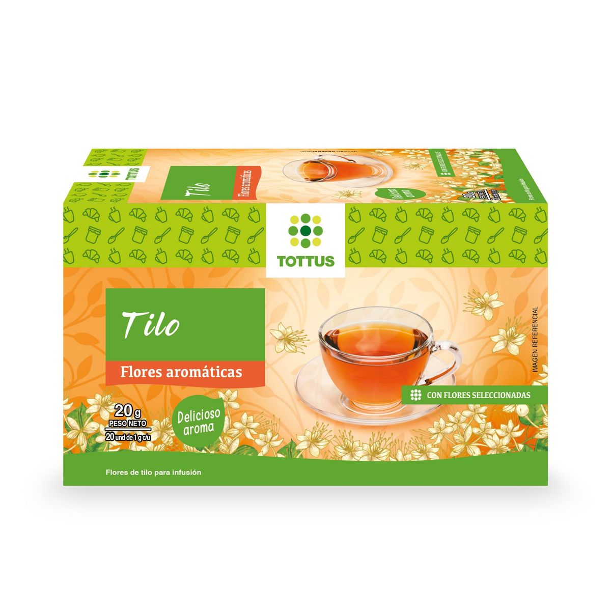 TOTTUS - Infusión Tottus Tilo Caja 20 Sobres