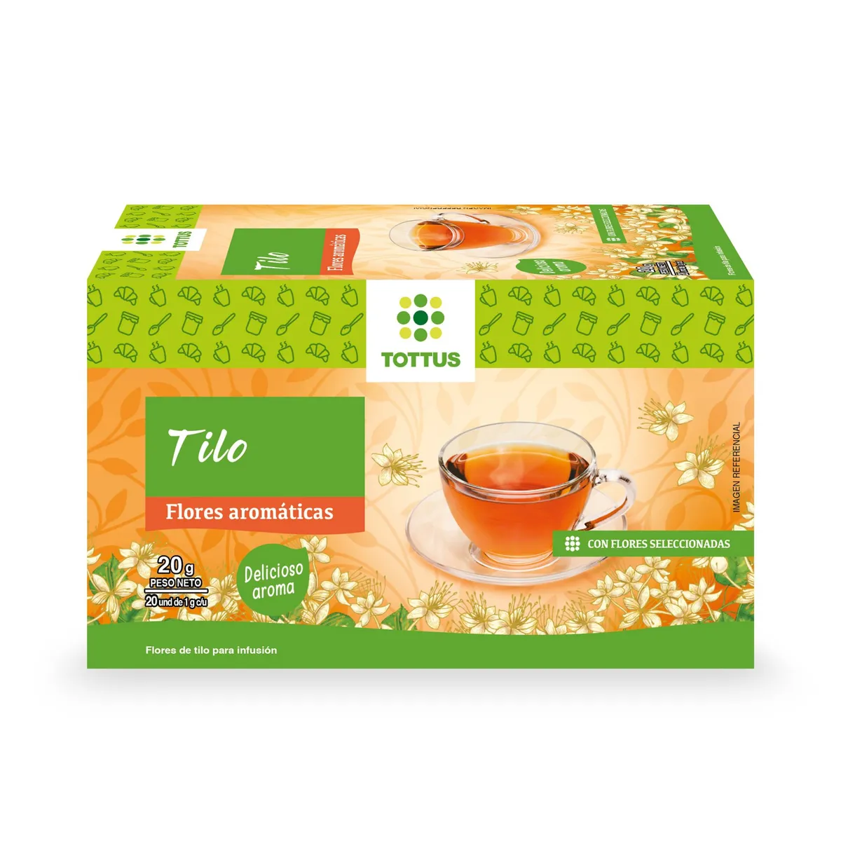 TOTTUS - Infusión Tottus Tilo Caja 20 Sobres