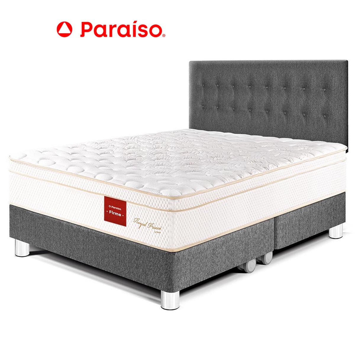 PARAISO - Dormitorio Royal Prince King Acero