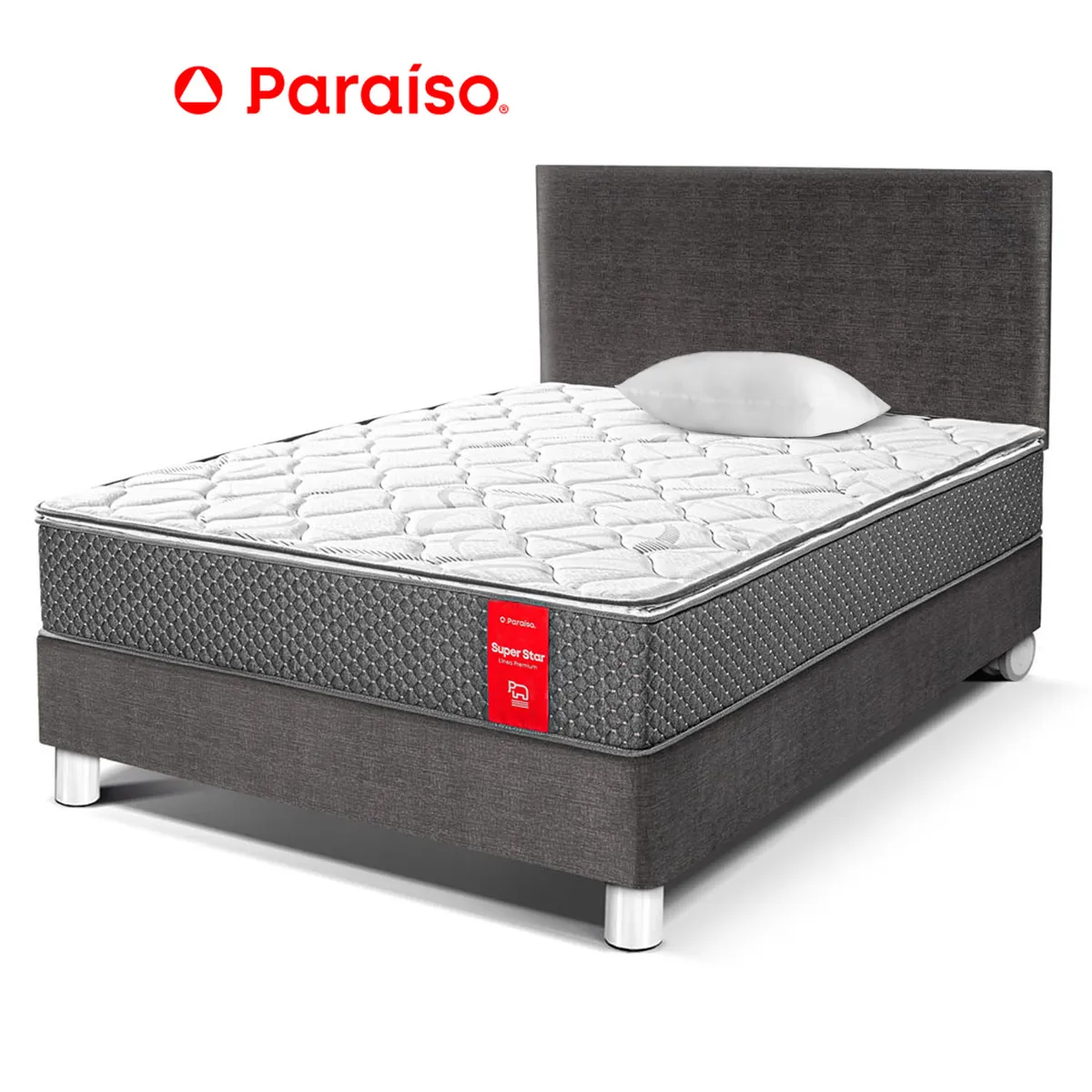 PARAISO - Dormitorio Super Star 1.5 Plz Acero