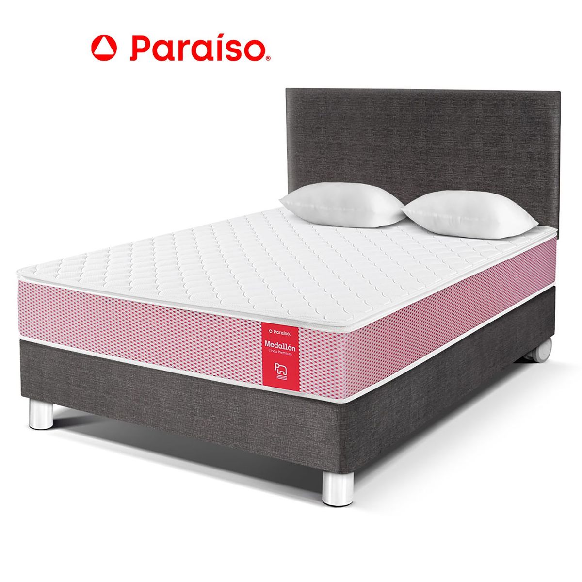 PARAISO - Dormitorio Medallon Ergo 2 Plz Acero