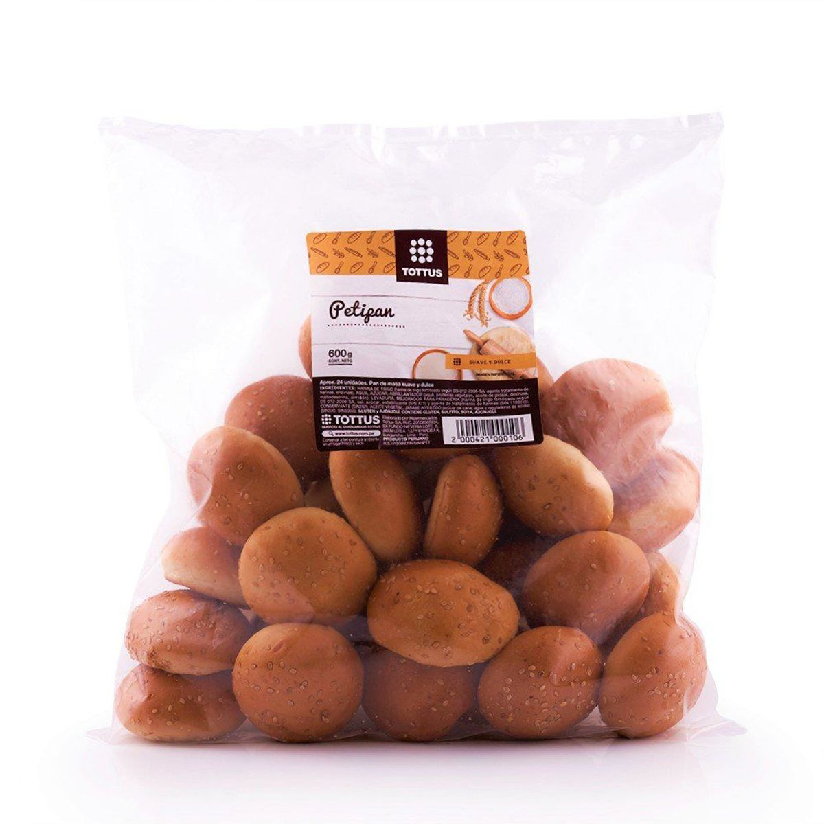 TOTTUS - Mini Pan Petipan Tottus 600 g