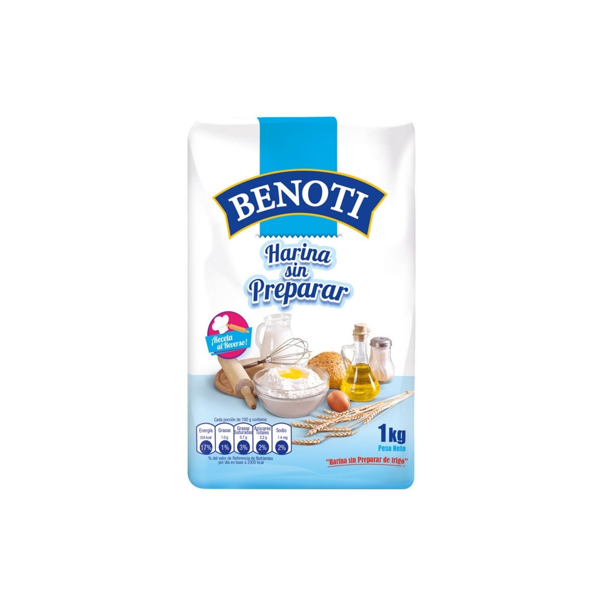 BENOTI - Harina Sin Preparar Benoti Empaque 1 Kg