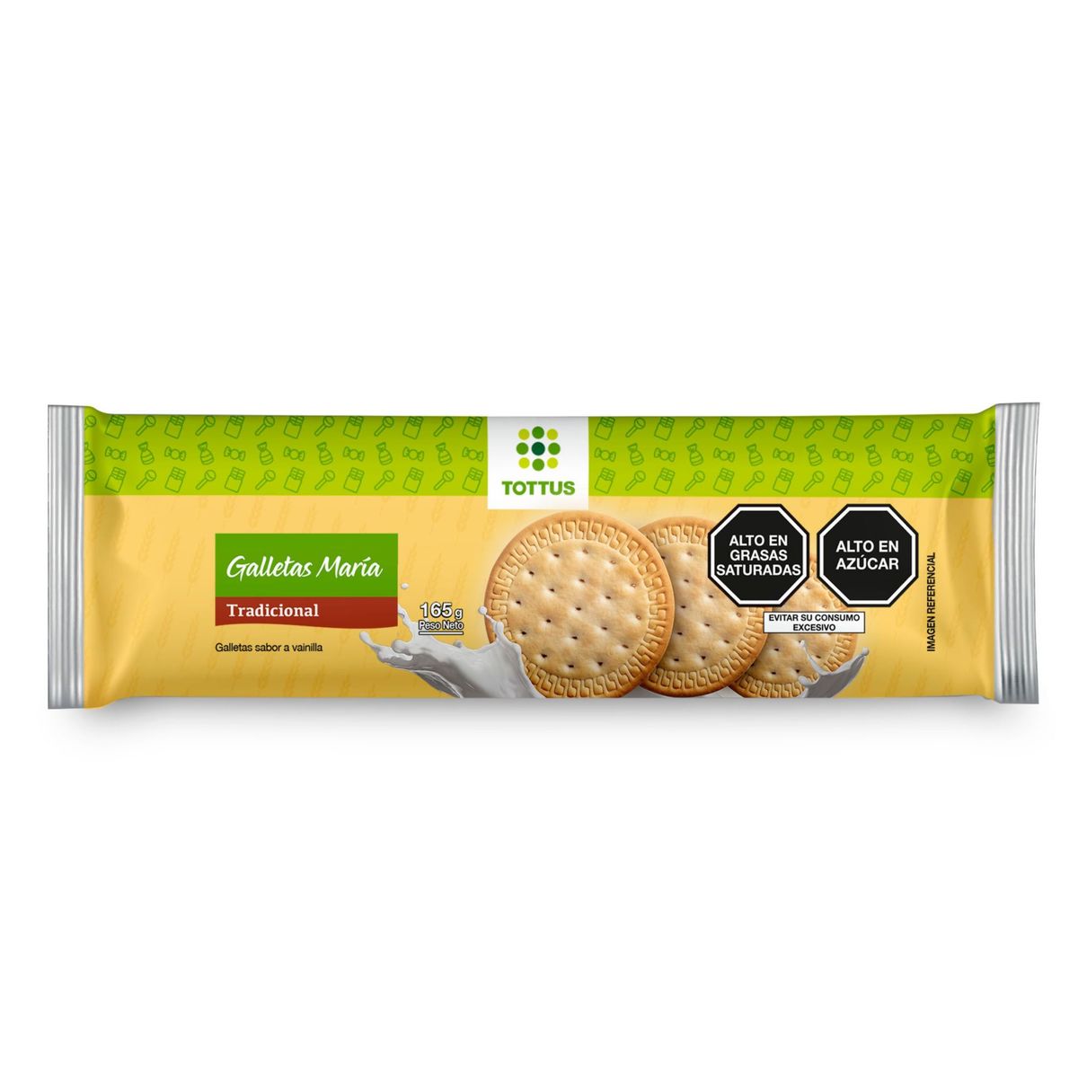 TOTTUS - Galletas Tottus Tipo María Empaque 165 g