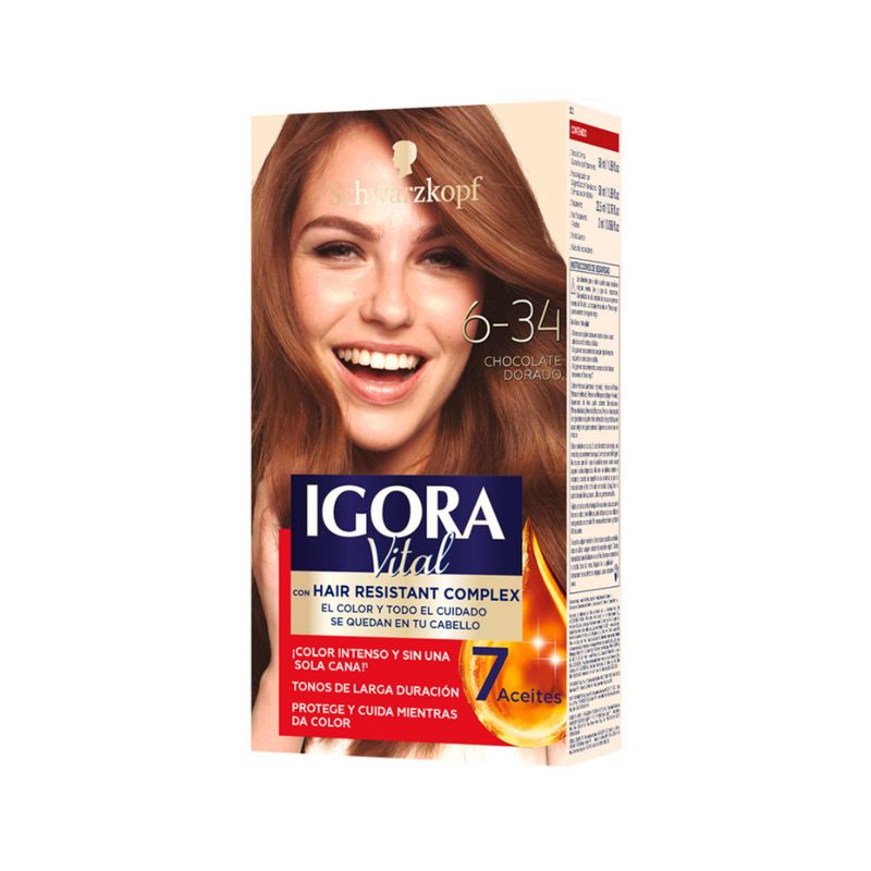 IGORA VITAL - Tinte Igora Vital 6-34 Chocolate Dorado
