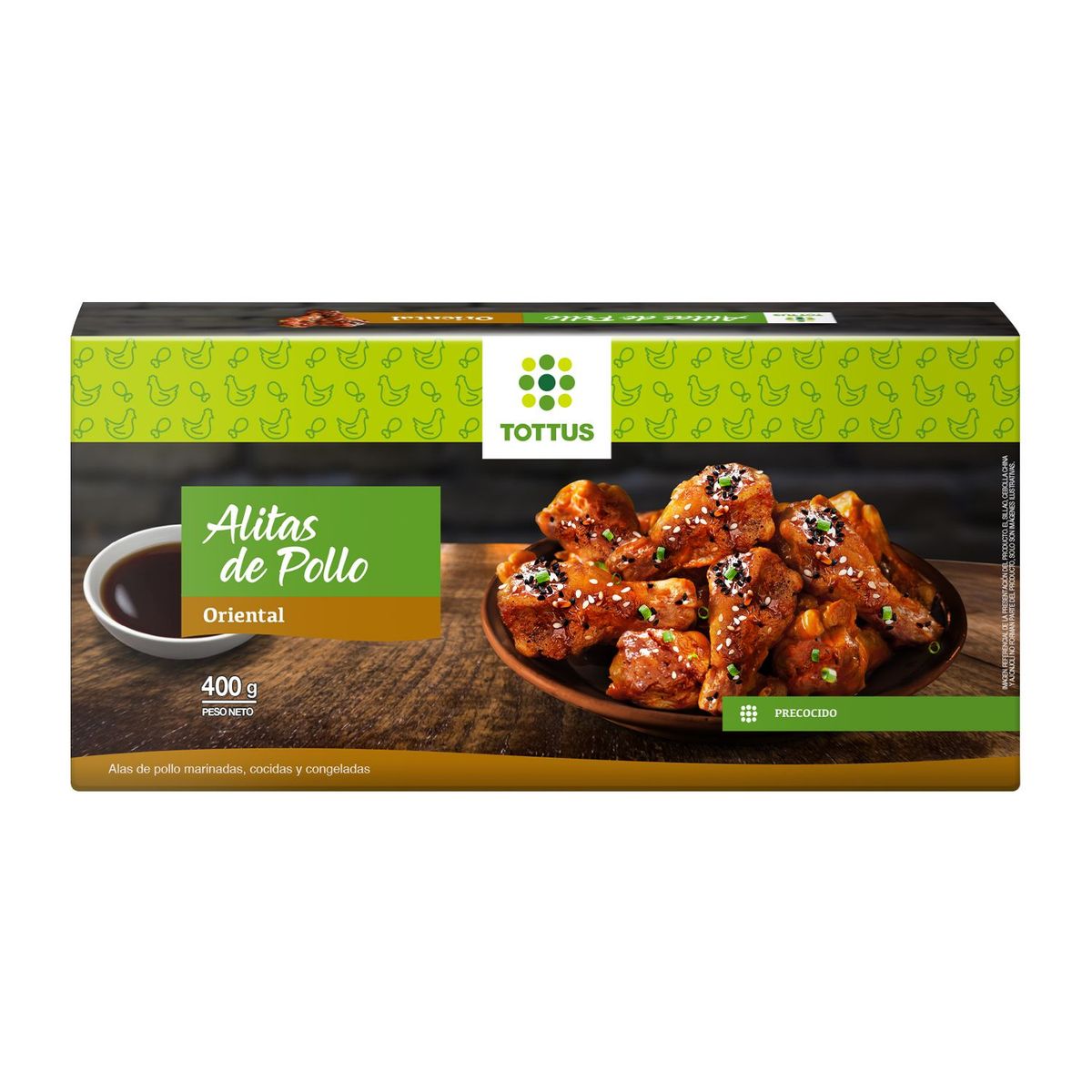 TOTTUS - Alitas de Pollo Oriental Tottus Caja 400 g