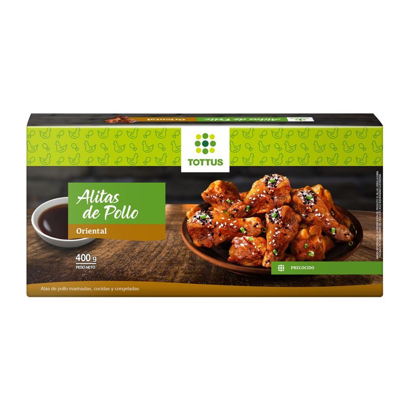 TOTTUS - Alitas de Pollo Oriental Tottus Caja 400 g