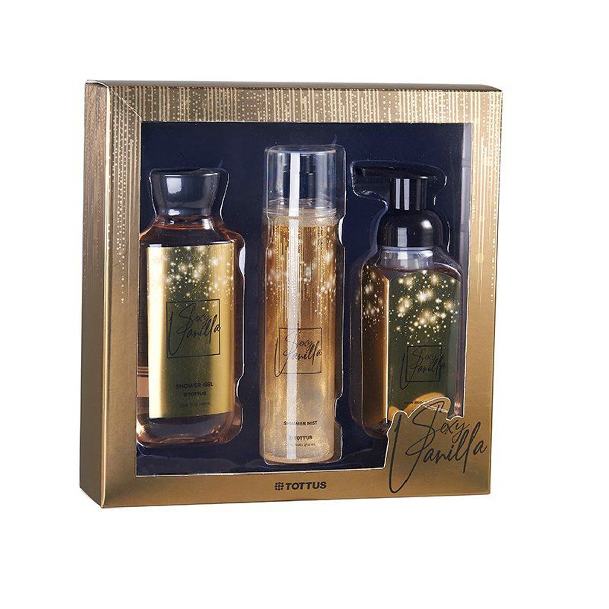 TOTTUS - Set Navideño Tottus Gold Shampoo + Shower Gel + Espuma