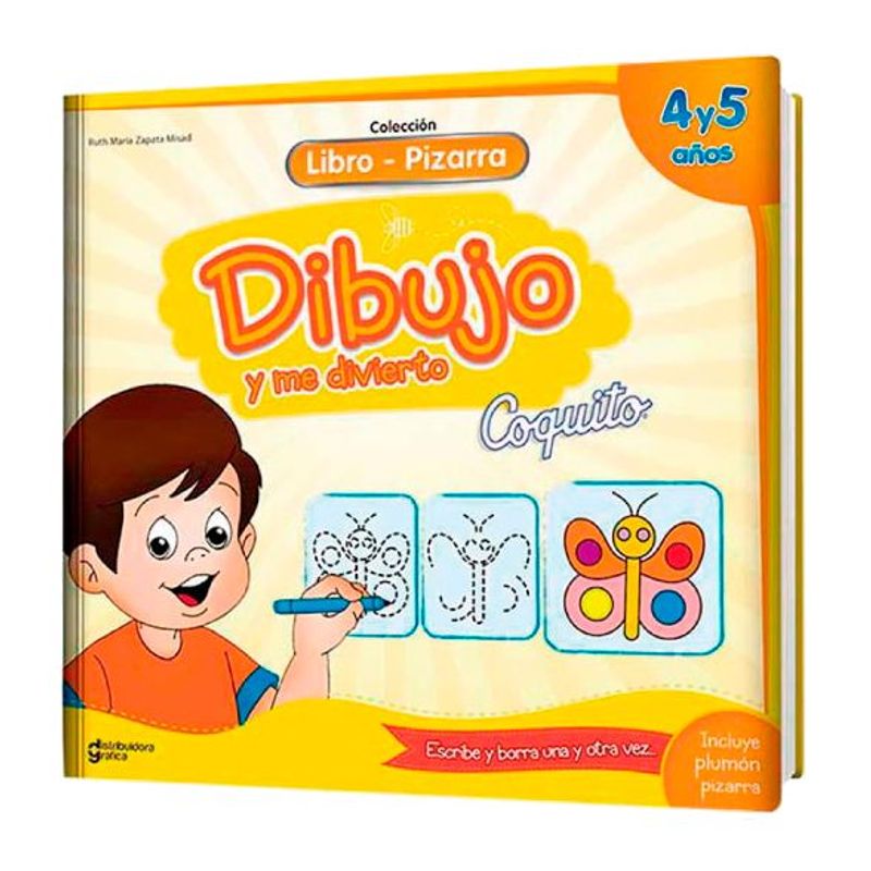 COQUITO - LIBRO PIZARRA DIBUJO Y ME DIVIERTO