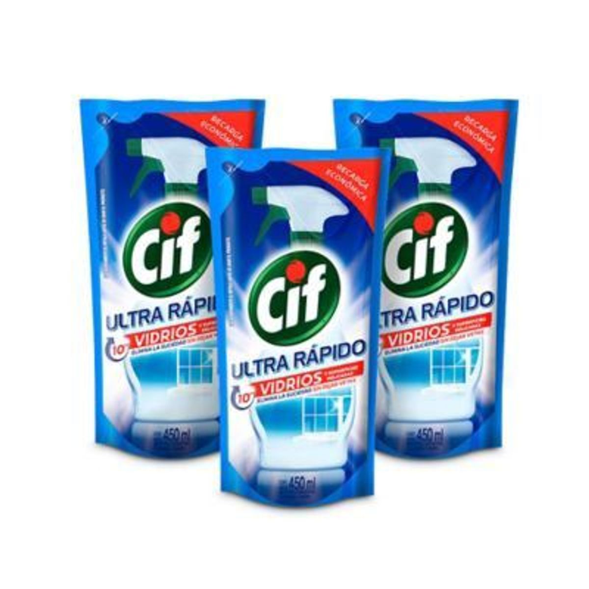 CIF - Pack Limpiador Cif Vidrios y Superficies Delicadas Recarga