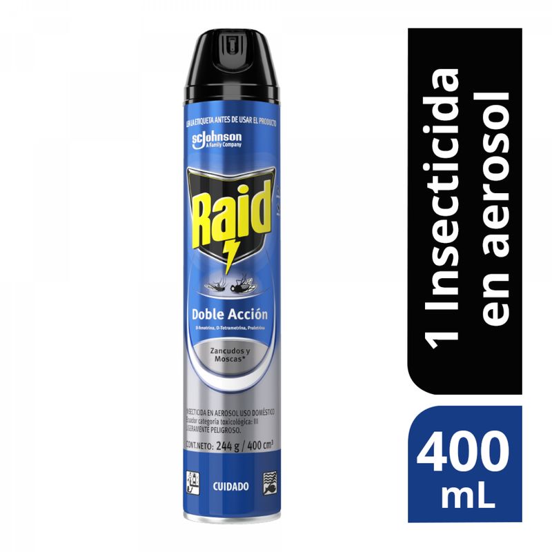 RAID - Insecticida Raid Doble Acción Envase 400 mL