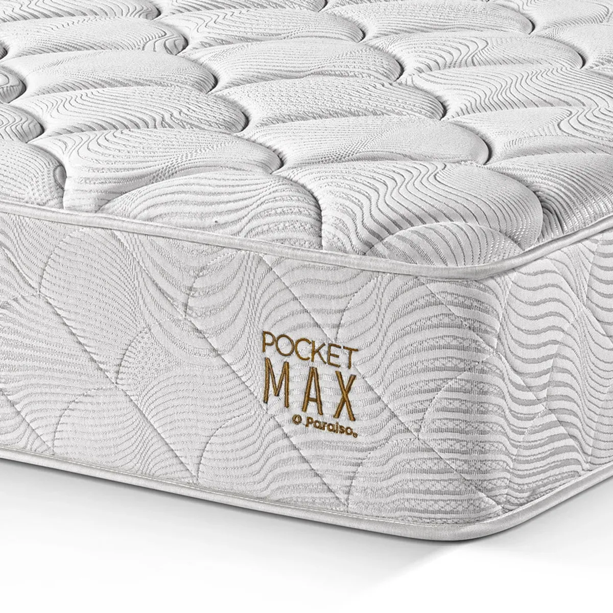 PARAISO - Colchon Pocket Max 2 Plazas + 2 Almohadas + Protector