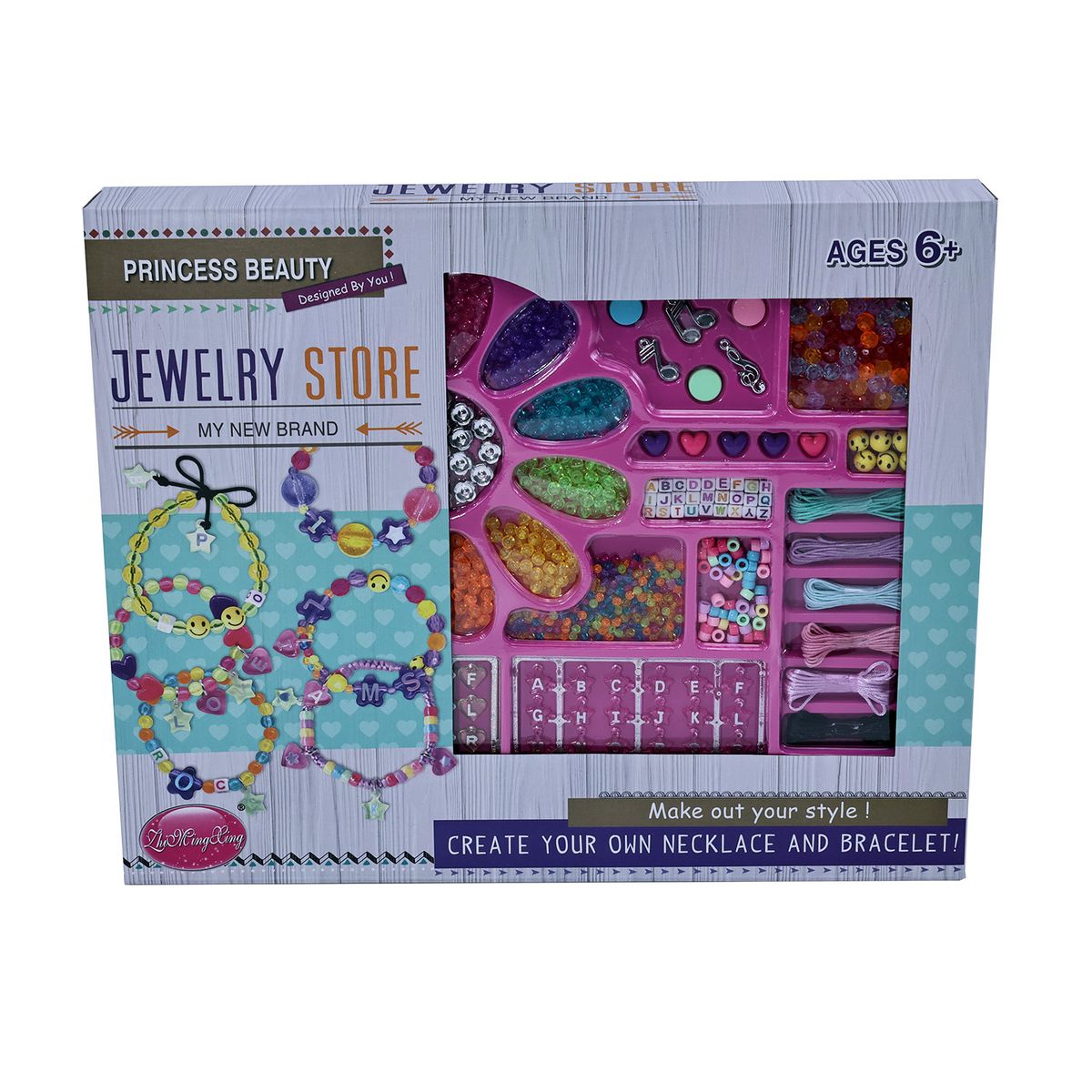 ZHIMING XING - Set Mostacillas Pulsera Letras