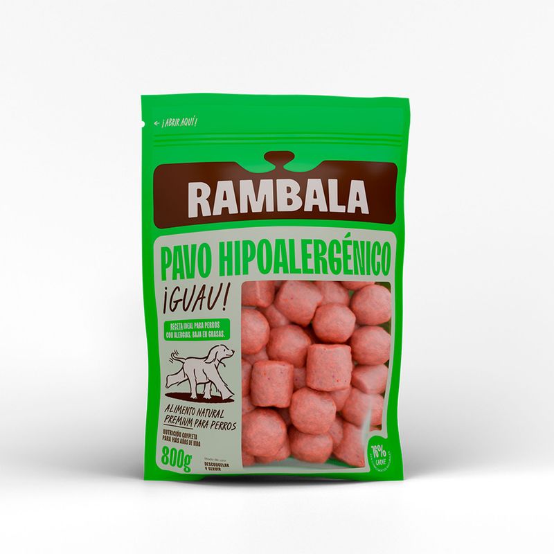 RAMBALA - Alimento Congelado para Perros Hipoalergénico Rambala