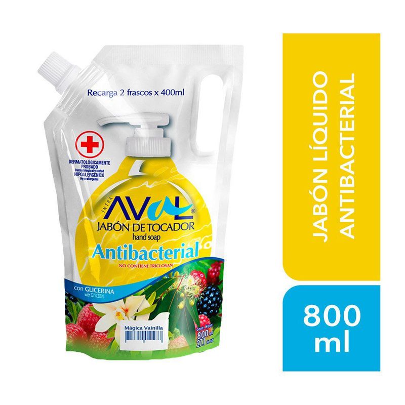 AVAL - Jabon Líquido Antibacterial Vainilla