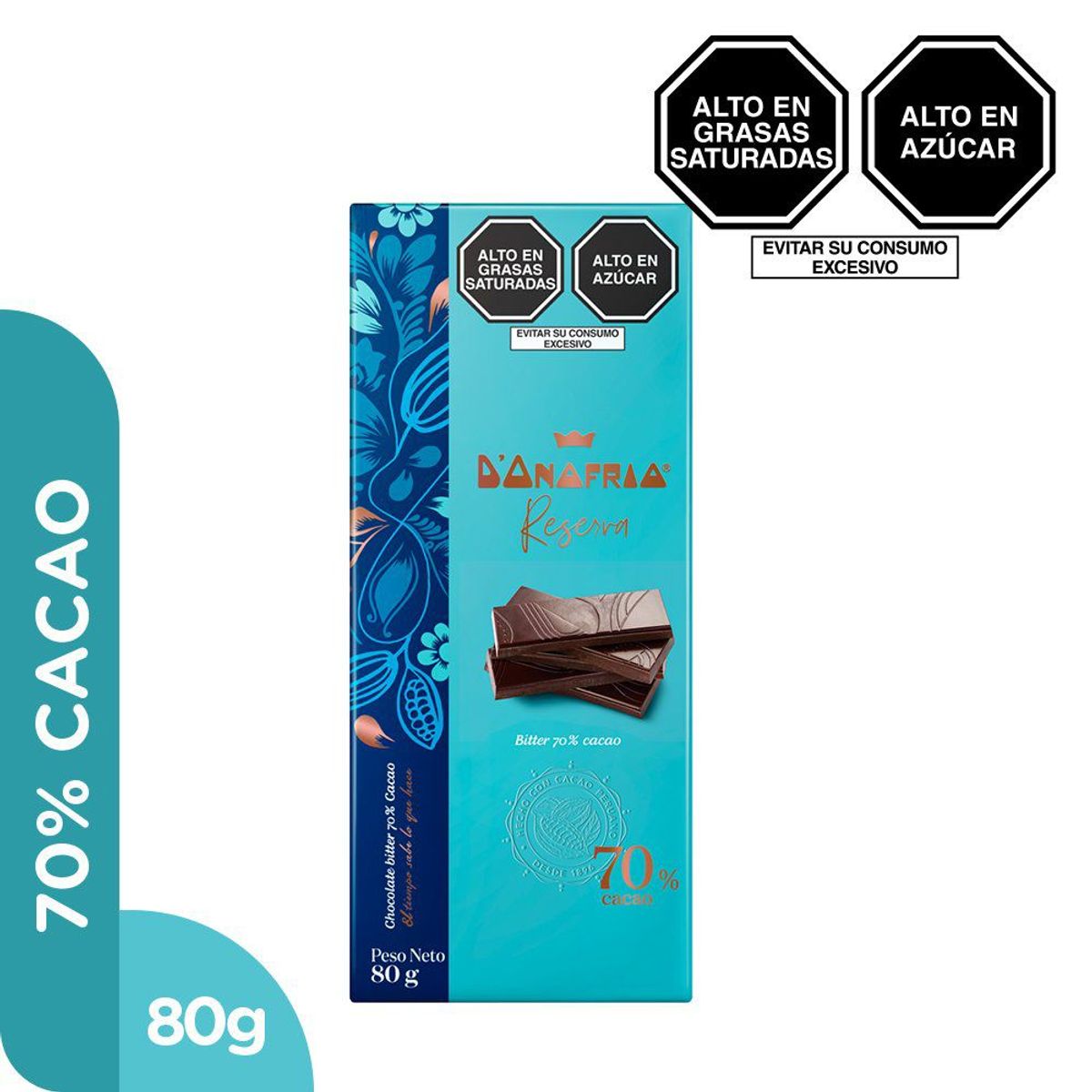 DONOFRIO - CHOCOL DONOFRIO RESERVA NEGRO 70 CACAO X 80G